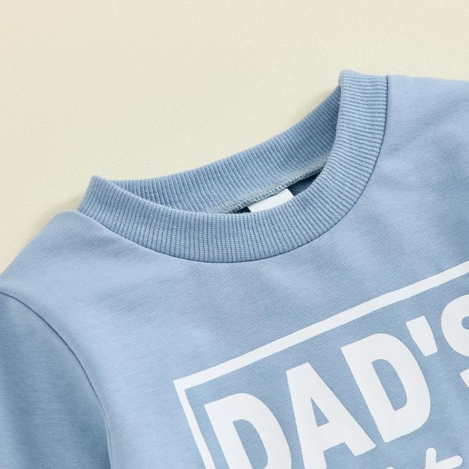Toddler Baby Boy Fall Winter Outfit Long Sleeve Letter Print Sweatshirts and - Image 4