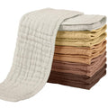 Yoofoss Muslin Burp Cloths for Baby 10 Pack 100% Organic Cotton Baby Washcloths by YOOFOSS