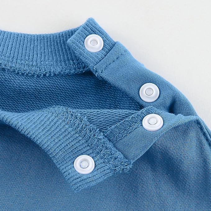 Fullfamous Baby and Toddler Boys 100% Cotton 2 Piece Long Sleeve Sweatshirt and - Image 5