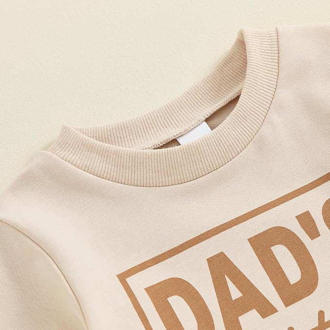 Toddler Baby Boy Fall Winter Outfit Long Sleeve Letter Print Sweatshirts and - Image 4