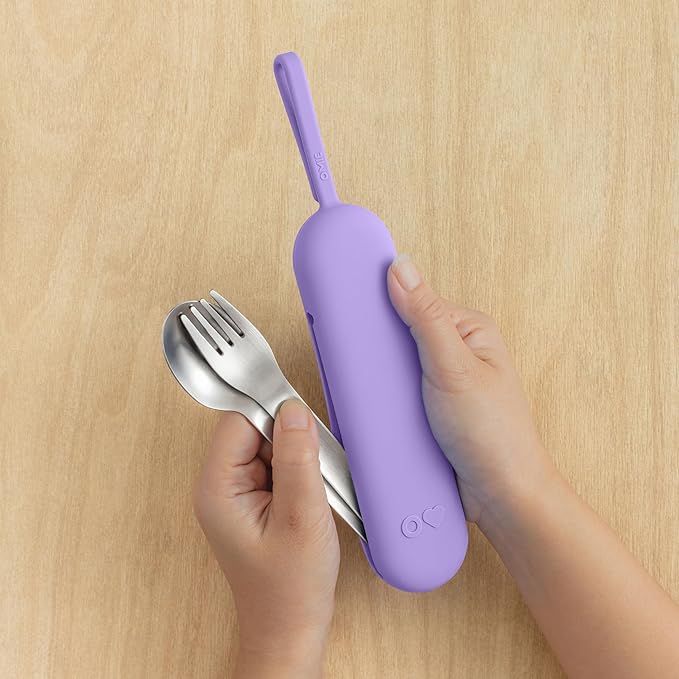 Omie OmieBox Travel Utensil Set | Fork and Spoon - Image 3