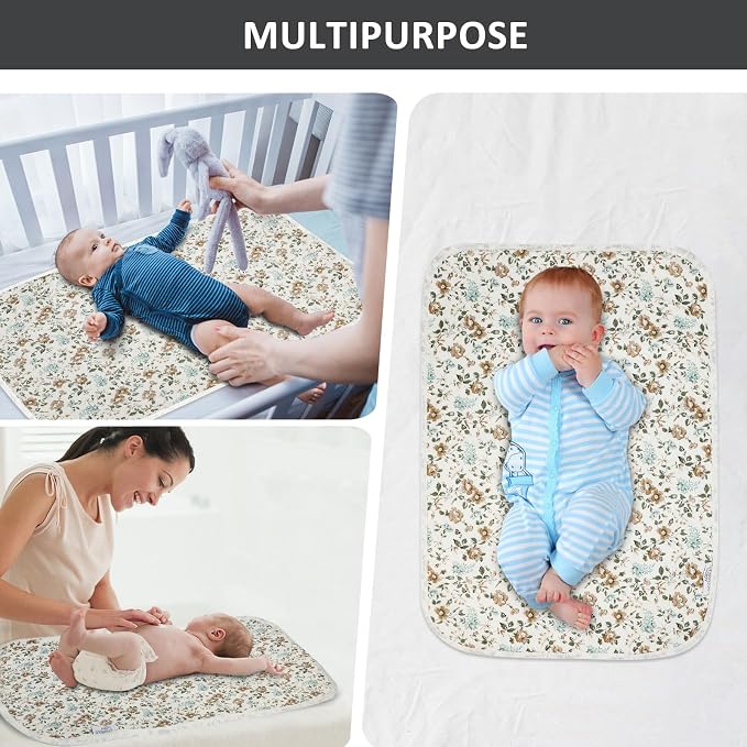 Baby Diaper Changing Pad, 21 5/8" x 31.5" Waterproof Changing Pad Liners - Image 6
