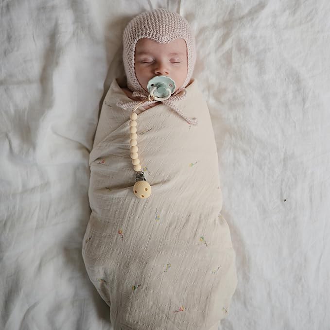 mushie Muslin Baby Swaddle Blanket | 100% Organic Cotton - Image 5