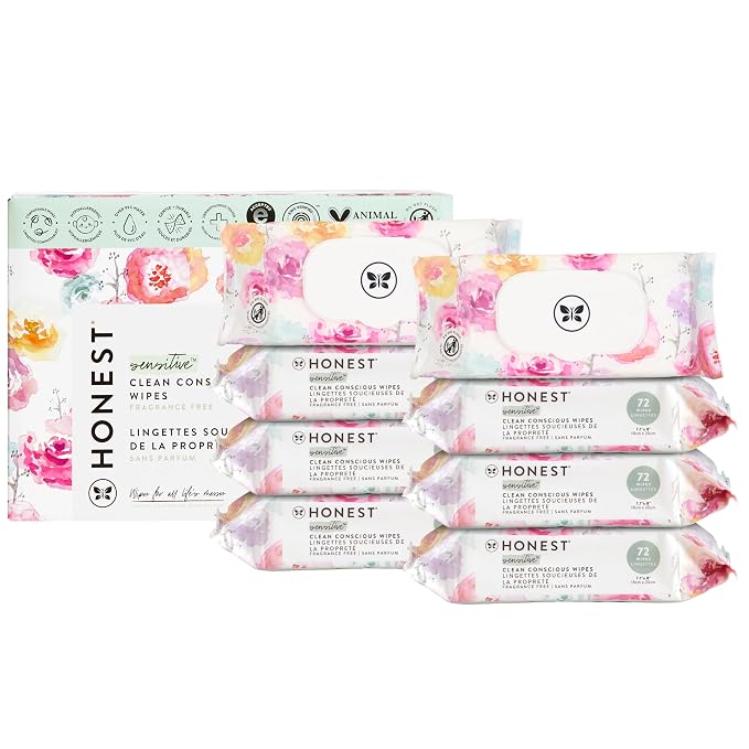 The Honest Company Clean Conscious Multi-Use Wipes, Unscented Hypoallergenic by TheHonestCompany