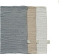 Mebie Baby Burp Cloths, Dusty Blue Print 3-Pack, Muslin Burp Cloth Set by MebieBaby