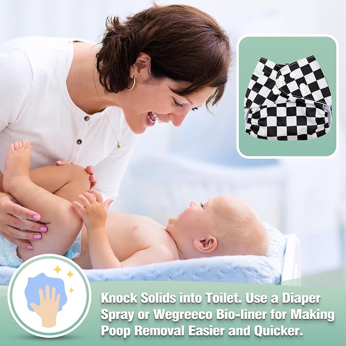 wegreeco Cloth Diapers 6 Pack - Image 7