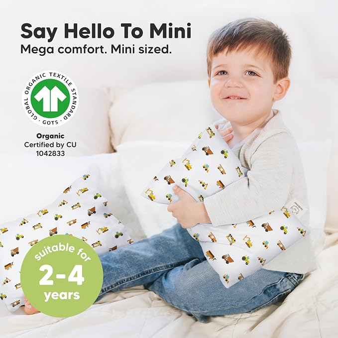 Mini Toddler Pillow with Pillowcase - Image 3