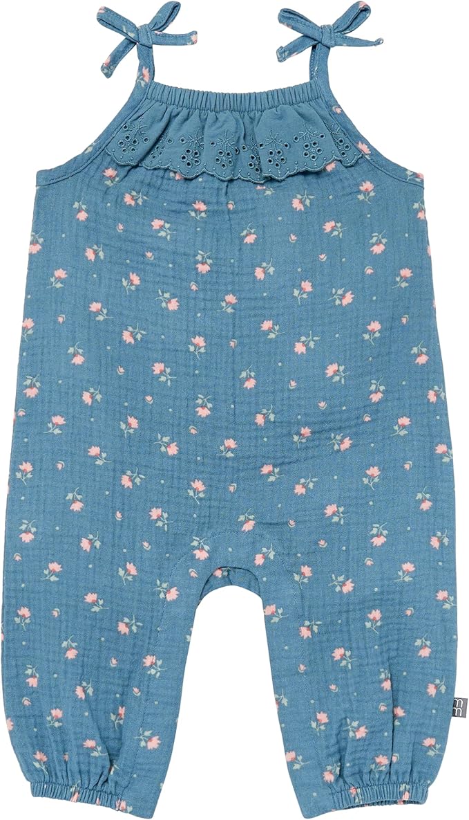 Modern Moments by Gerber baby-girls Self Eyelet Ruffle Long Leg Romper by ModernMomentsbyGerber