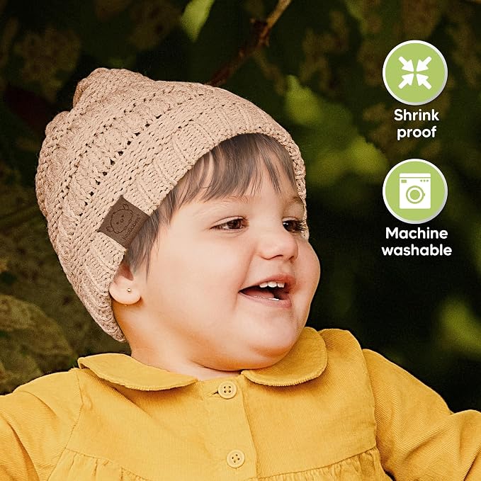 3-Pack Baby Beanies for Boys, Girls - Image 6