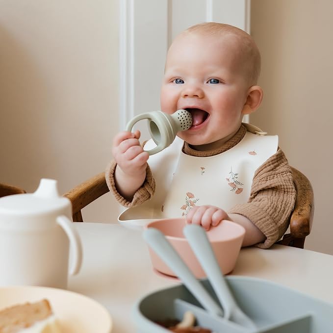mushie Silicone Baby Fresh Fruit & Food Feeder Pacifier | 6 Months+ - Image 4