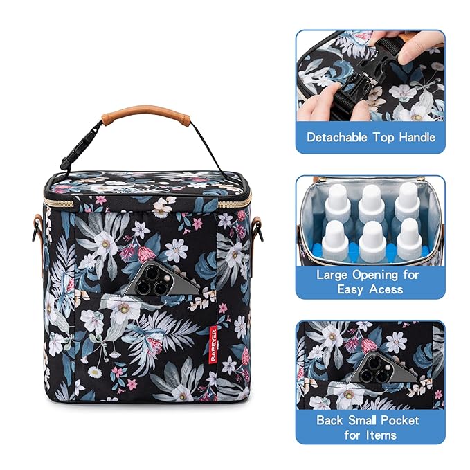 Breastmilk Cooler Bag with Ice Pack Fits 6 Baby Bottles Up to 9 Ounce, Baby - Image 3