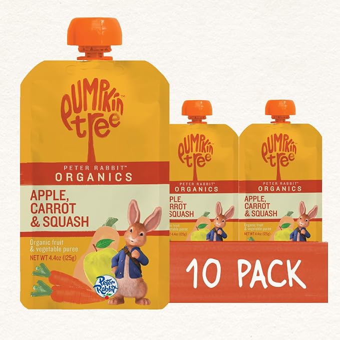 Pumpkin Tree Peter Rabbit Organics Apple, Carrot and Squash Puree, 4.4 Ounce - Image 10