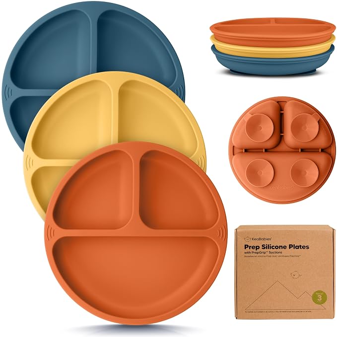 KeaBabies Suction Plates for Baby, Toddler by KeaBabies