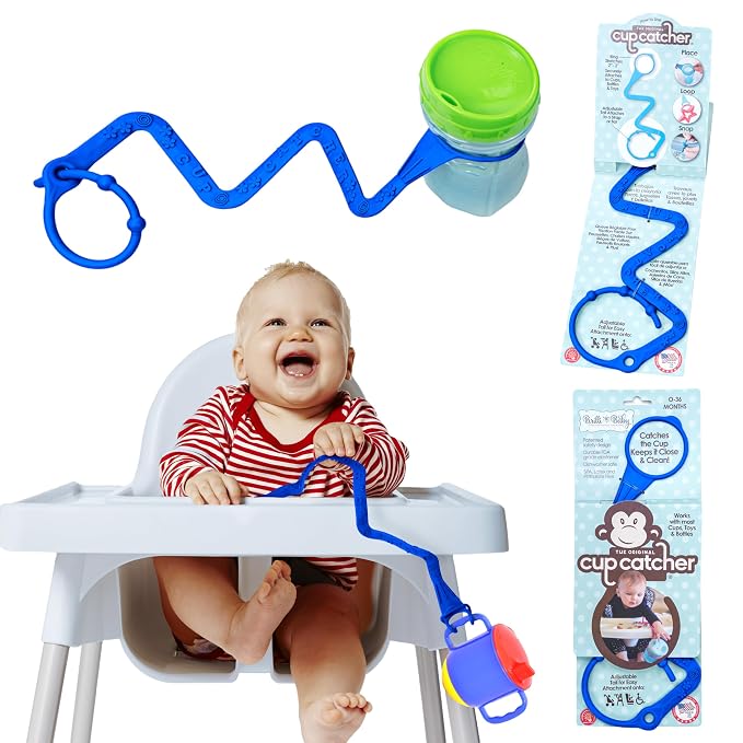 Brilli Baby Cup Catcher Patented Safety Tether Strap, Attach Sippy Cups by BrilliBaby