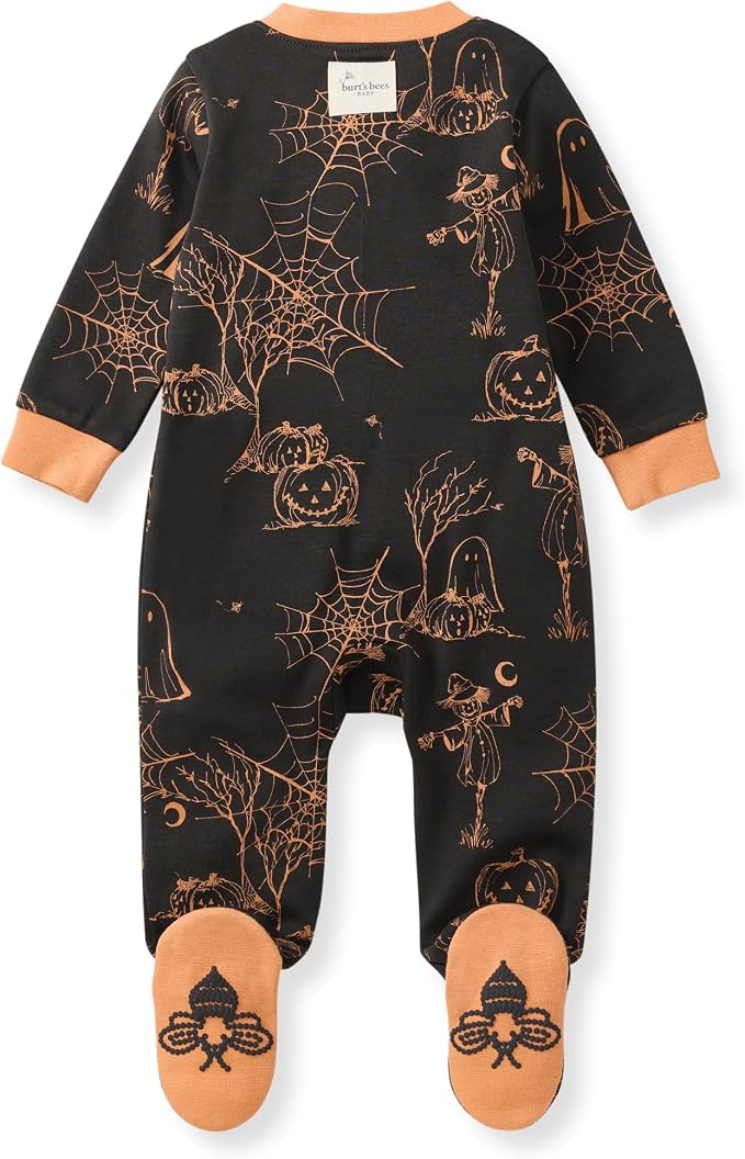 Burt’s Bees Baby Boys' One-Piece Sleep and Play 100% Organic Cotton PJs - Image 2