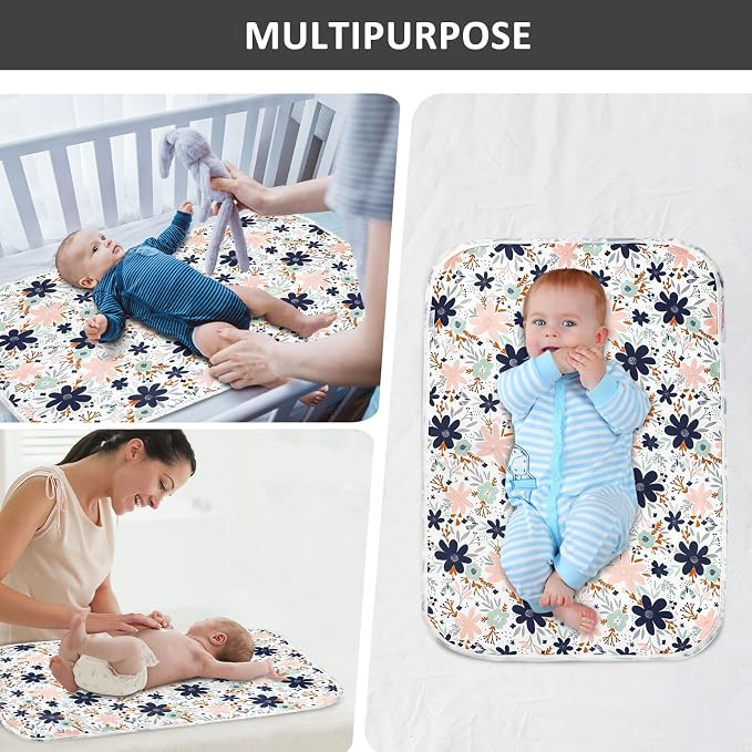 Baby Diaper Changing Pad, 21 5/8" x 31.5" Waterproof Changing Pad Liners - Image 6