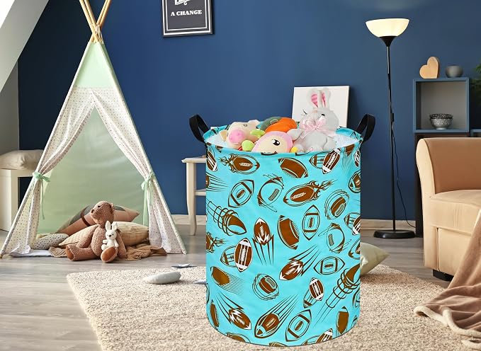 Round Laundry Hamper Storage Basket Laundry Organizer Hamper Storage Bins - Image 3