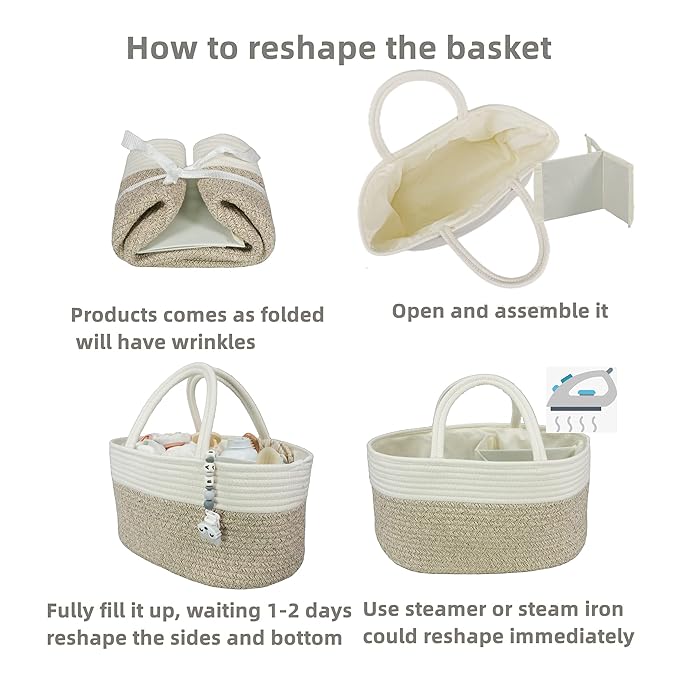 Large Baby Diaper Caddy Organizer - Image 7