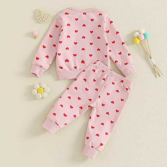 Fernvia Toddler Baby Girl Clothes 3 6 9 12 18 24 Months Fall Outfits Solid Long - Image 3