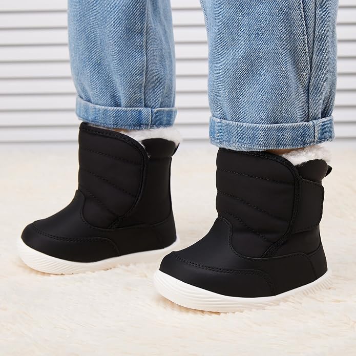 BMCiTYBM Baby Boy Girl Snow Boots Waterproof Winter Warm Booties Nonslip - Image 2