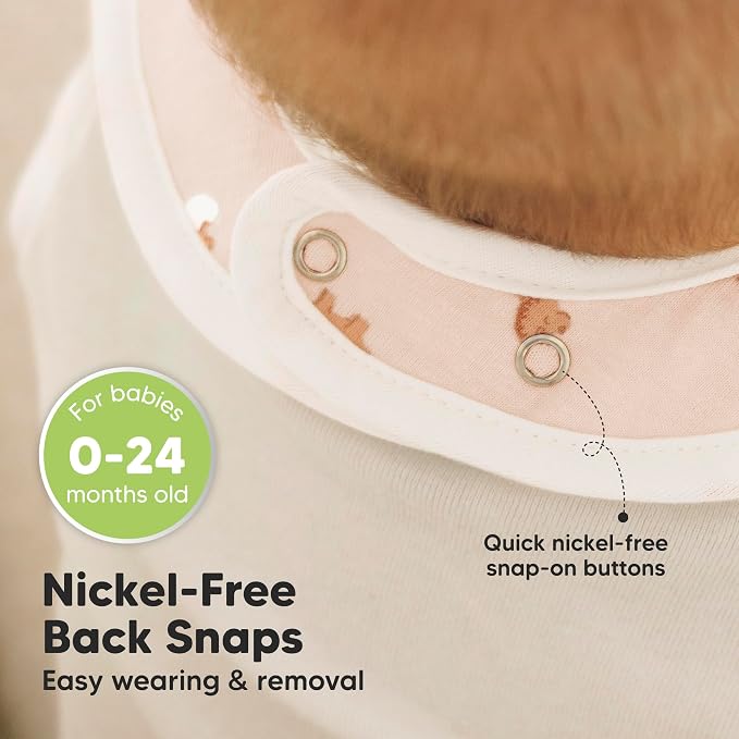 KeaBabies 8-Pack Organic Baby Bibs - Image 6
