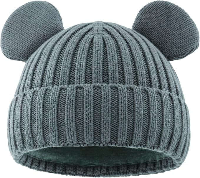 Toddler Boy Winter Beanie Baby Knit Hat Warm Girl Beanies Newborn Cute Hats by RUIKUNA