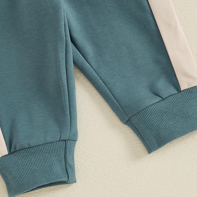 Toddler Baby Boy Fall Outfits Long Sleeve Crew Neck Pullover Sweatshirt + - Image 5