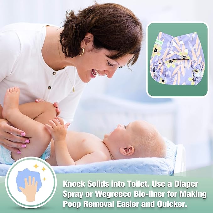 wegreeco Cloth Diapers 6 Pack - Image 5