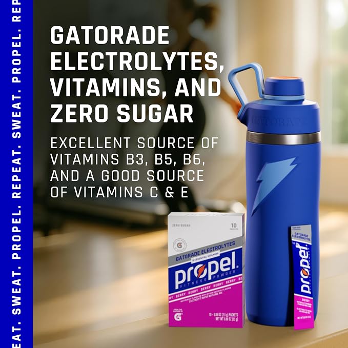 Propel Electrolyte Enhanced Water Drink Mix Powder Packets, Grape Variety Pack - Image 5