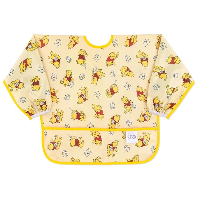 Bumkins Disney Sleeved Bib for Girl or Boy, Baby and Toddler for 6-24 Mos by Bumkins