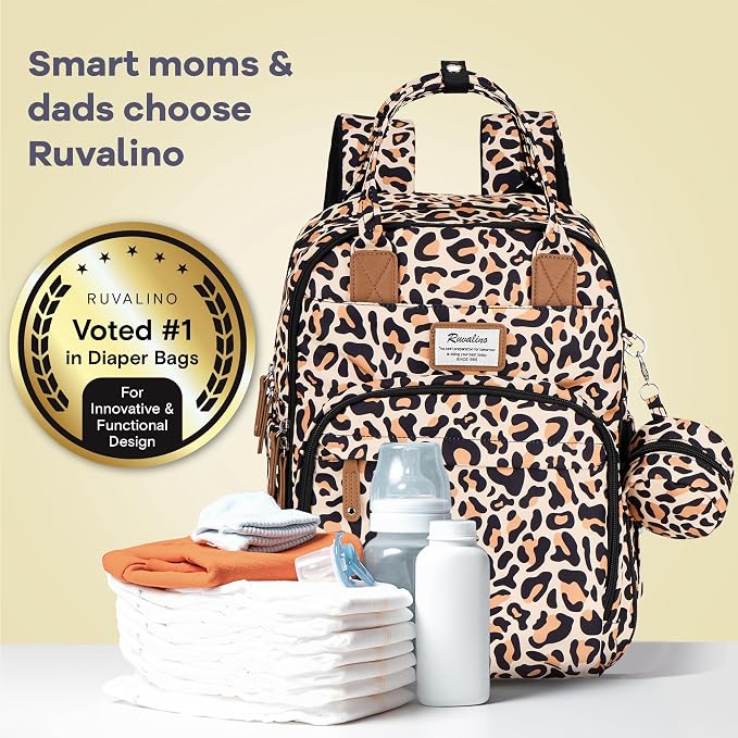 RUVALINO Diaper Bag Backpack-Multifunction Baby Travel Bag - Image 6