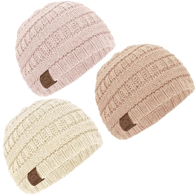 3-Pack Baby Beanies for Boys, Girls by KeaBabies