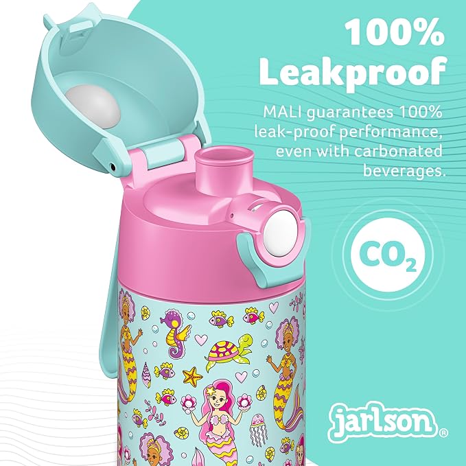 Jarlson® Mali Children's Water Bottle, Thermal Stainless Steel Water Bottle - Image 6