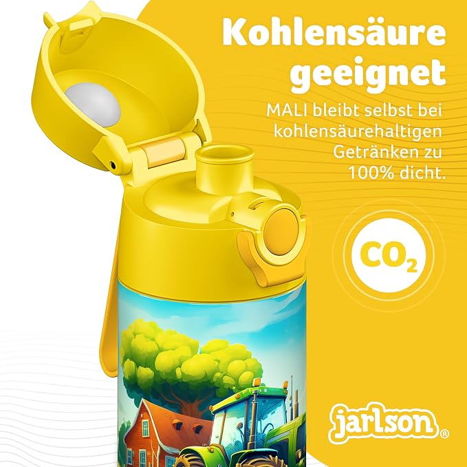 Jarlson® Mali Children's Water Bottle, Thermal Stainless Steel Water Bottle - Image 4