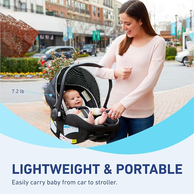 Graco SnugRide Lite LX Infant Car Seat, Lightweight Rear-Facing Seat - Image 7