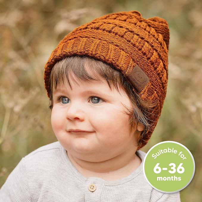 3-Pack Baby Beanies for Boys, Girls - Image 2