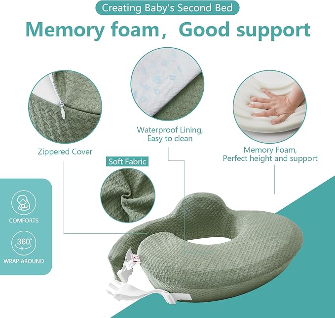 QSTEHEML Nursing Pillow for Breastfeeding - Image 6