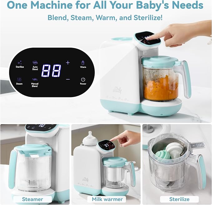 Chefhandy Baby Food Maker, Steamer & Blender, Puree Maker - Image 2