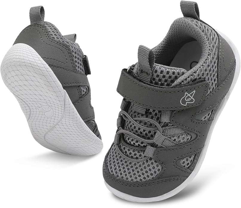 LeIsfIt Baby Shoes Boys Girls First Walking Shoes Non-Slip Toddler Breathable by Leisfit