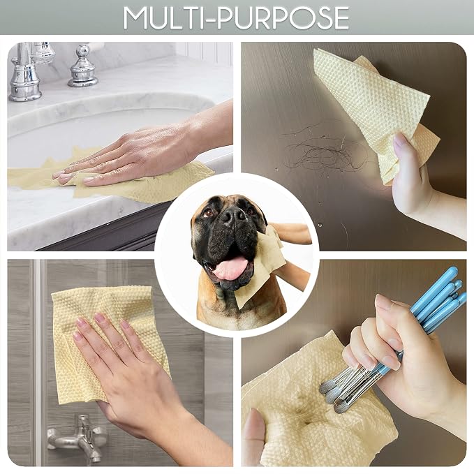 Bamboo Rayon Disposable Face Towel Biodegradable Large Dry Face Wipes 60 - Image 7