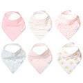 Copper Pearl 6 Pack Soft Cotton Baby Bibs by CopperPearl