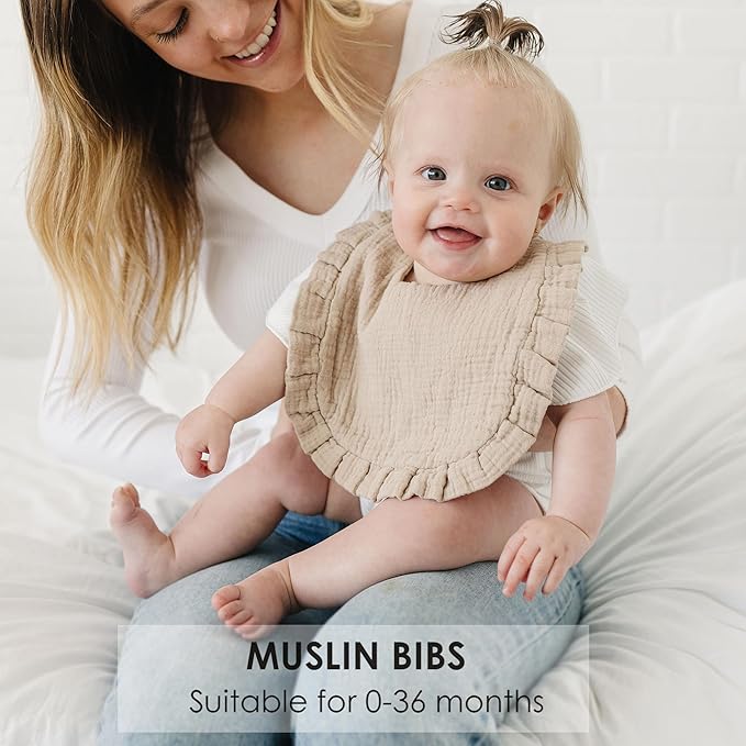 Baby Muslin Bibs Bandana Drool Bibs - Image 3