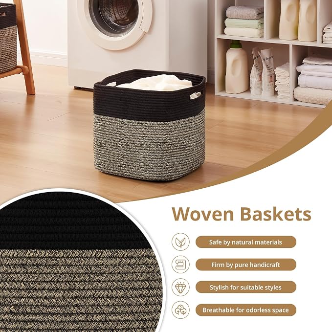 OIAHOMY 13 Kallax Inch Cube Storage Bins, Kallax Insert Storage Baskets - Image 5