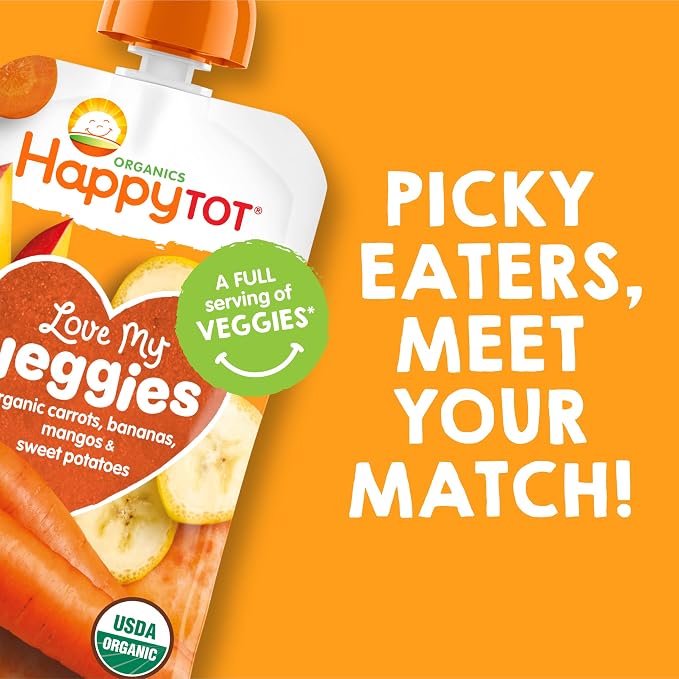 Happy Tot Organics Stage 4 Baby Food Pouches, Gluten Free, Vegan Snack - Image 5