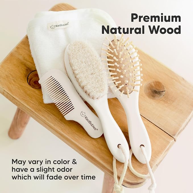 Wooden Baby Hair Brush - Image 7