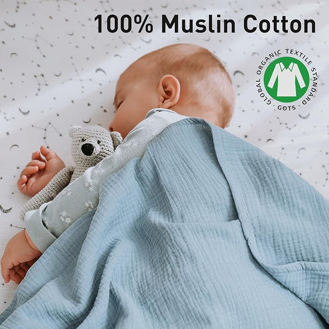 GLLQUEN BABY Muslin Swaddle Blankets - Image 4