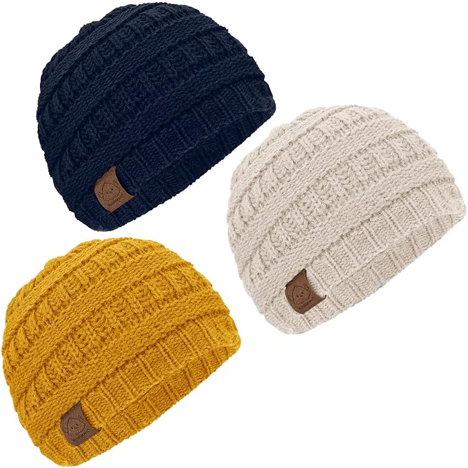 KeaBabies 3-Pack Baby Beanies for Boys, Girls by KeaBabies
