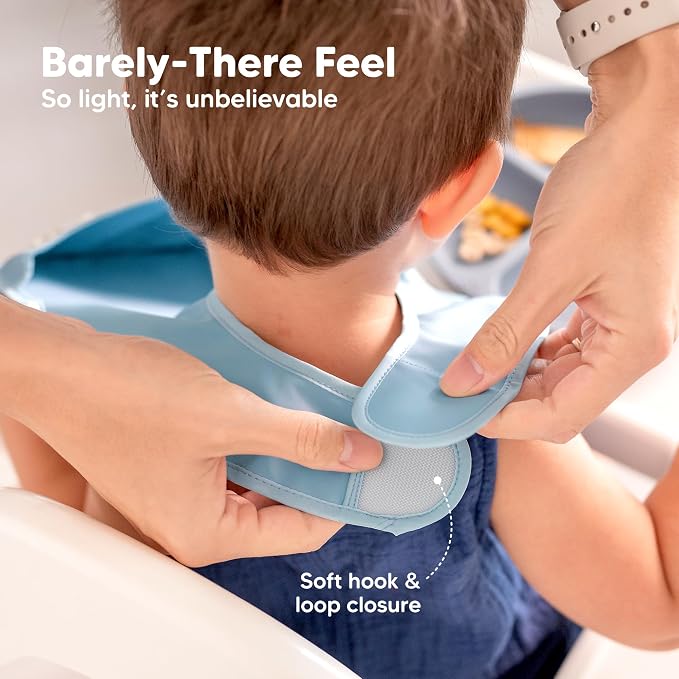3-Pack Waterproof Baby Bibs for Eating - Image 4