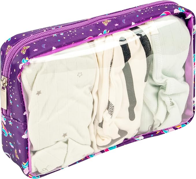 TSA Approved 5-Piece Diaper Bag Organizer Pouch Set Clear Waterproof TPU Kids - Image 8