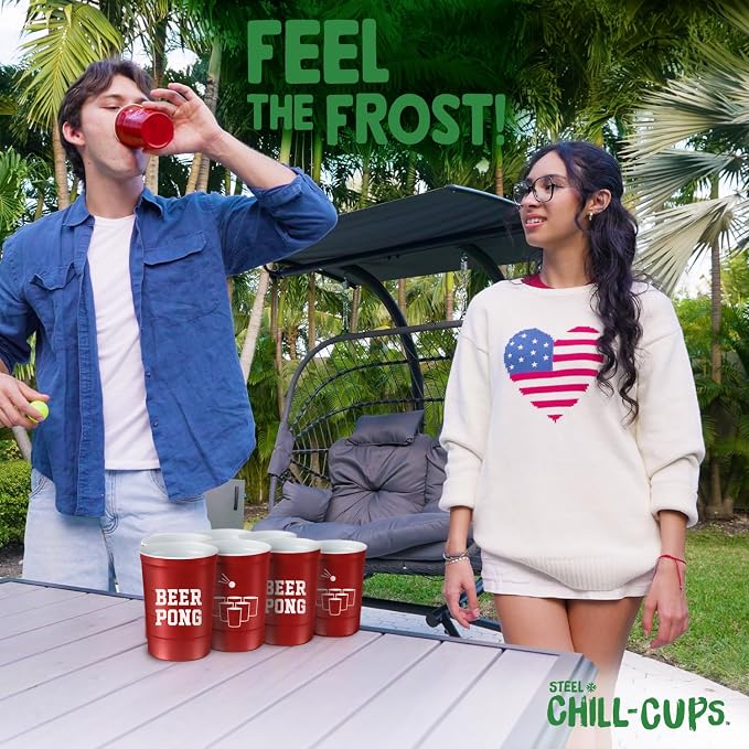 16 oz. Party Cup 'Beer Pong' Drinking Game Design - Image 8